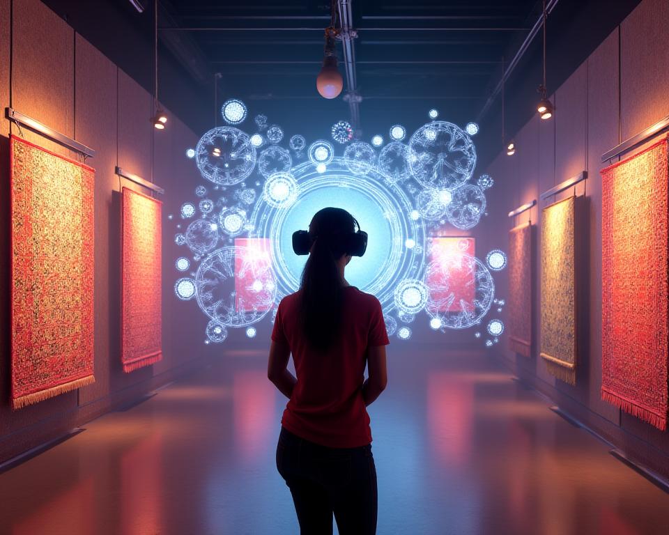 Virtual reality textile showroom and cultural heritage experience